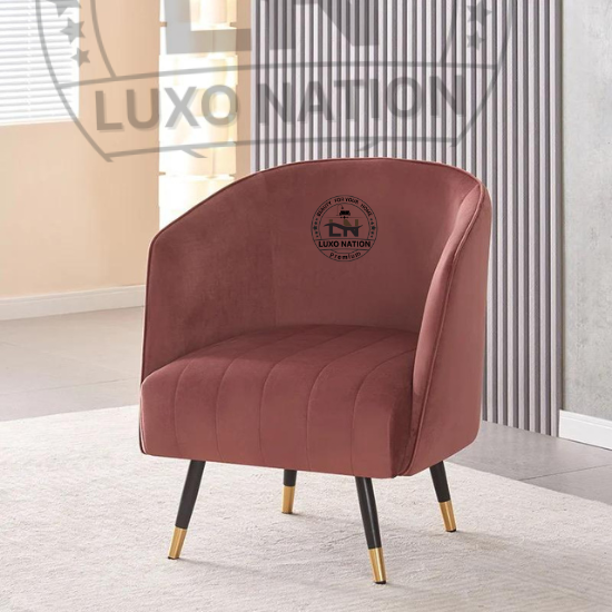 Luxo Nation Elegant Upholstered Accent Chairs - Style Meets Comfort
